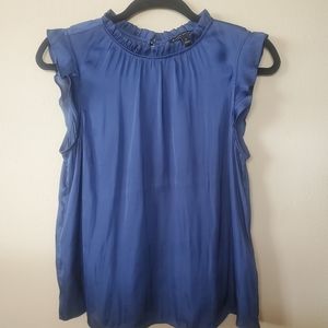 Banana Republic blue silk top